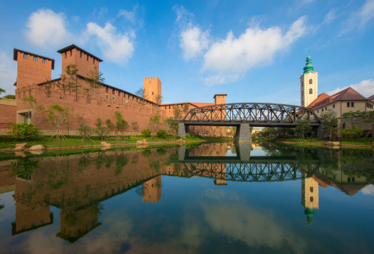 중국 광둥성 동관에 위치한 화웨이 신사옥마을 전경  <출처:화웨이>